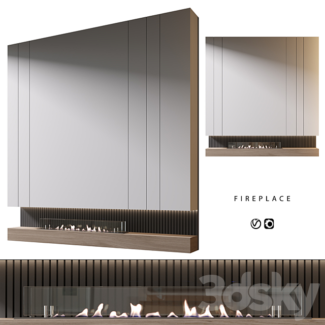 Biofireplace | bio fireplace 3DS Max Model - thumbnail 2