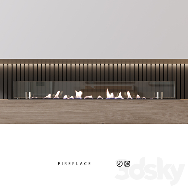 Biofireplace | bio fireplace 3DS Max Model - thumbnail 3