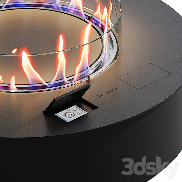 Biograte SmartFire Round Biofireplaces 3DS Max - thumbnail 2