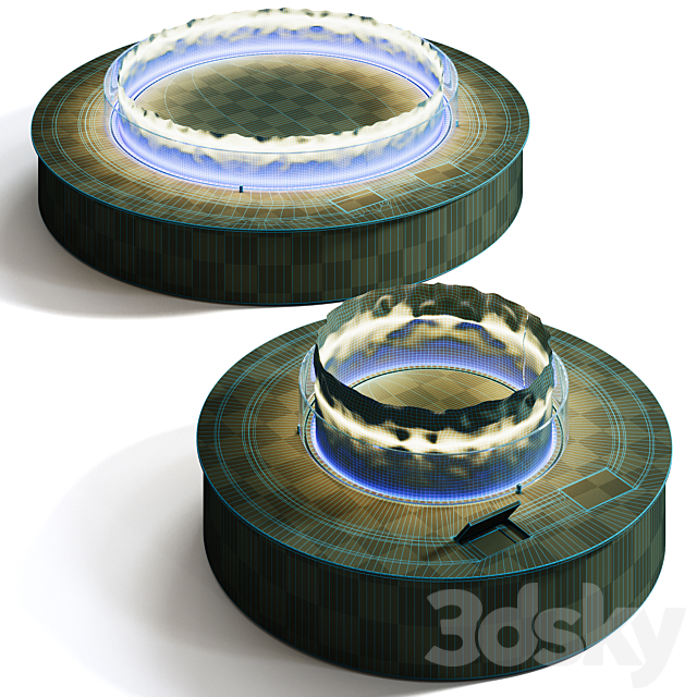 Biograte SmartFire Round Biofireplaces 3DS Max Model - thumbnail 5