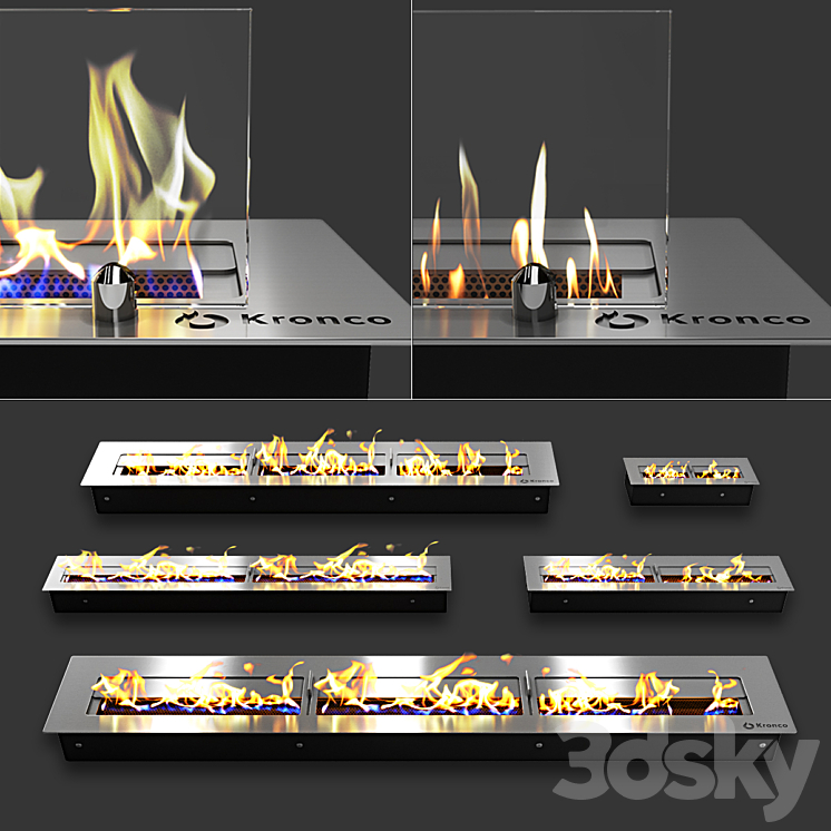 Blocks for biofireplaces 3DS Max - thumbnail 1