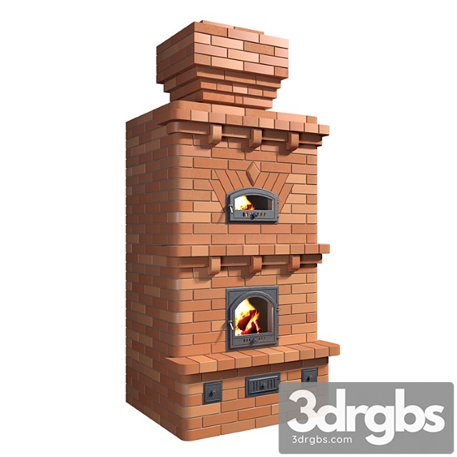 Brick stove 3dsmax Download - thumbnail 1