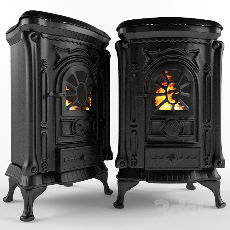 Cast-iron stove of ingrid 3DS Max - thumbnail 1