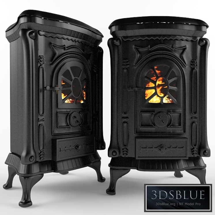 Cast-iron stove of ingrid 3DS Max - thumbnail 3