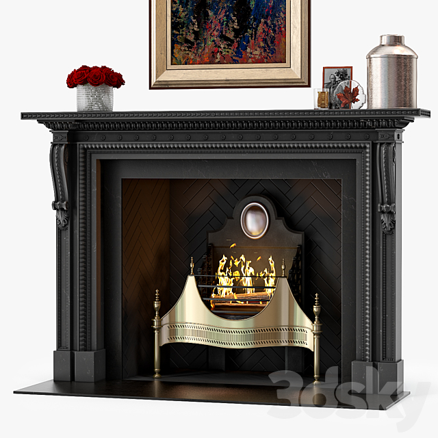 Chesneys The Locke Fireplace 3DSMax File - thumbnail 1