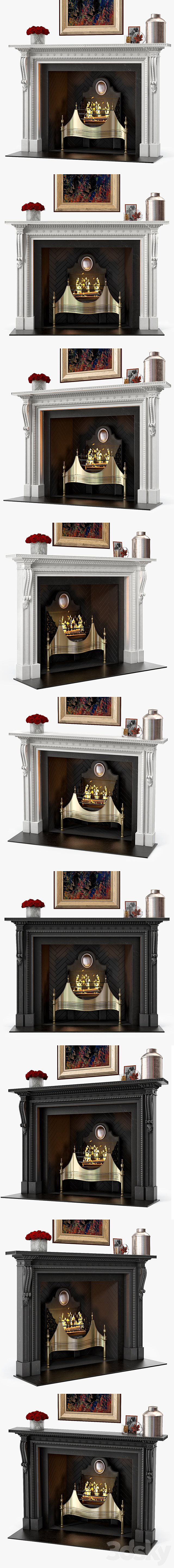 Chesneys The Locke Fireplace 3DSMax File - thumbnail 2