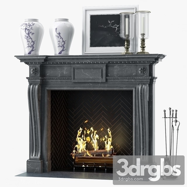 Chesneys The Mansfield Fireplace 3dsmax Download - thumbnail 1