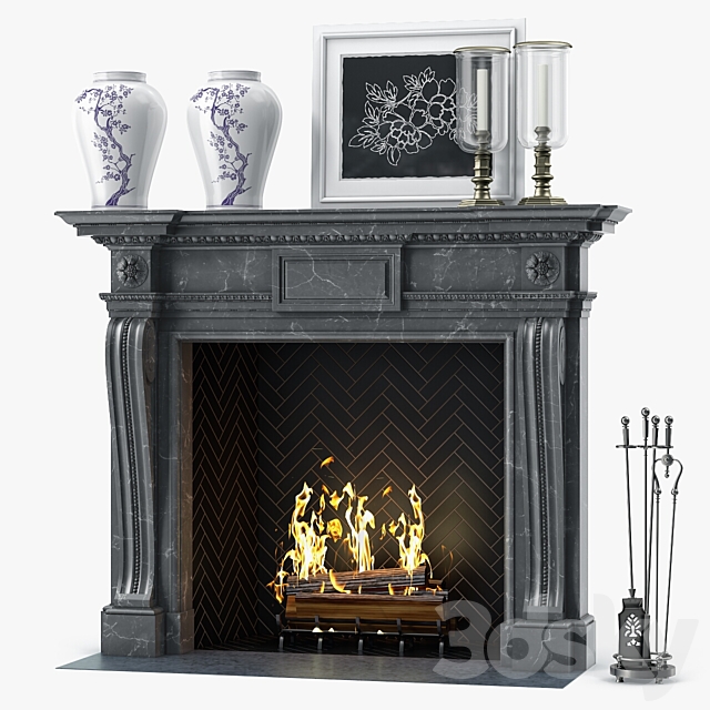 Chesneys The Mansfield Fireplace 3DSMax File - thumbnail 1