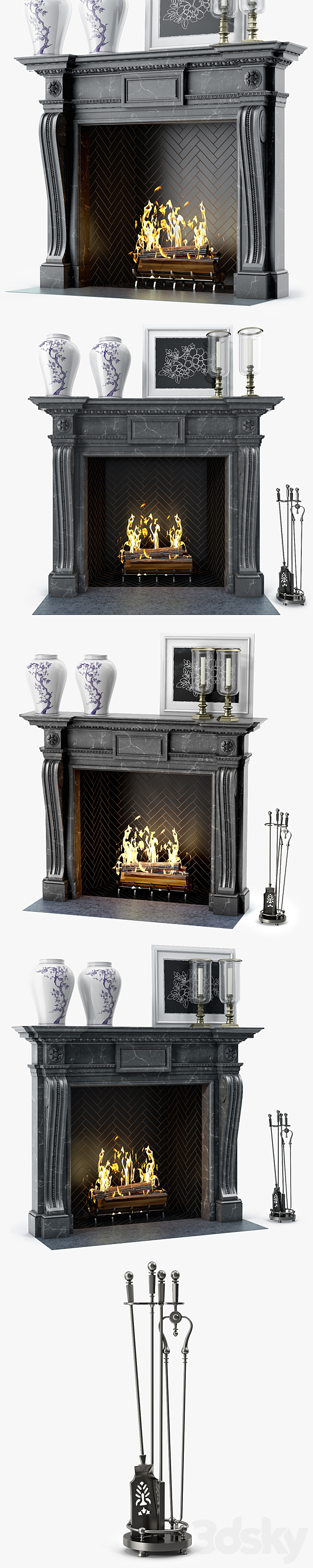 Chesneys The Mansfield Fireplace 3DSMax File - thumbnail 2