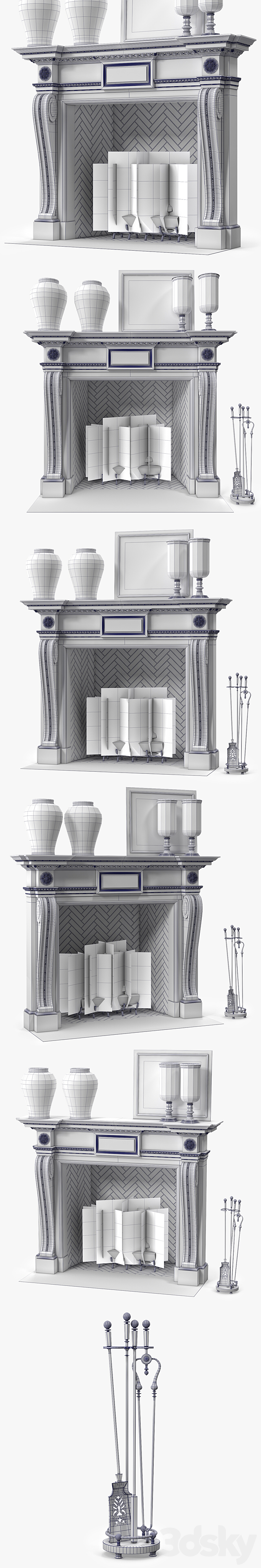 Chesneys The Mansfield Fireplace 3DSMax File - thumbnail 3