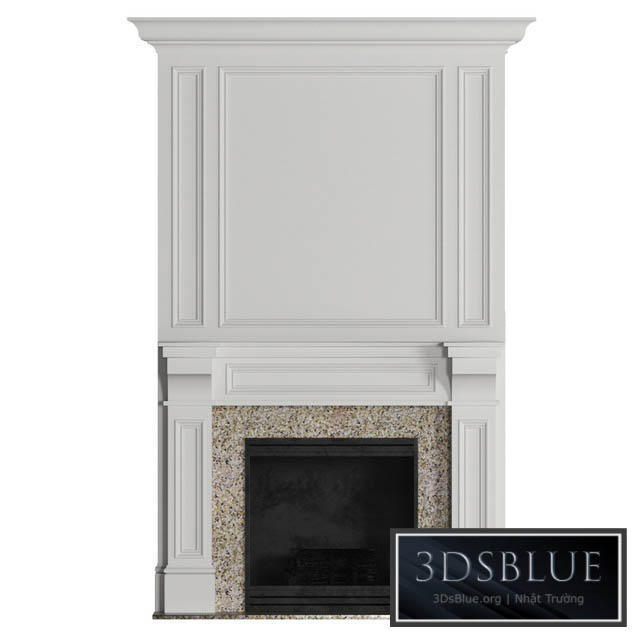 Classic fireplace 3DS Max - thumbnail 3