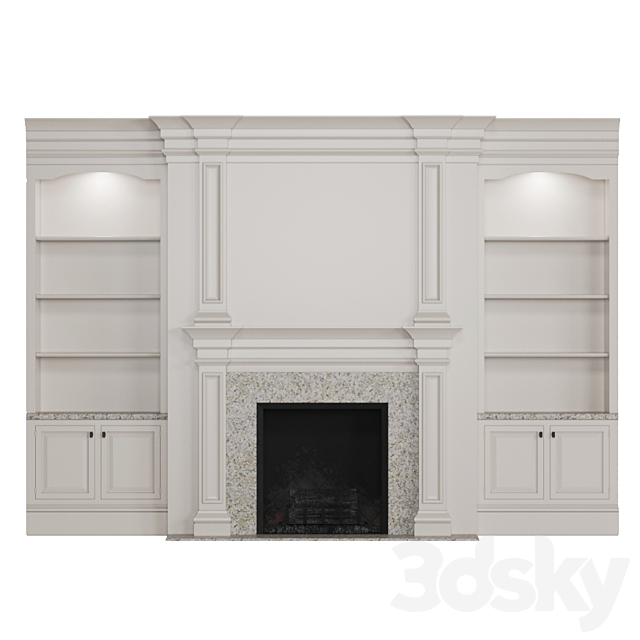 Classic fireplace 3DSMax File - thumbnail 1