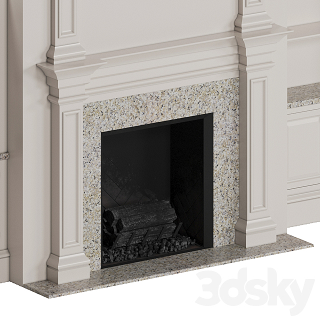 Classic fireplace 3DSMax File - thumbnail 2