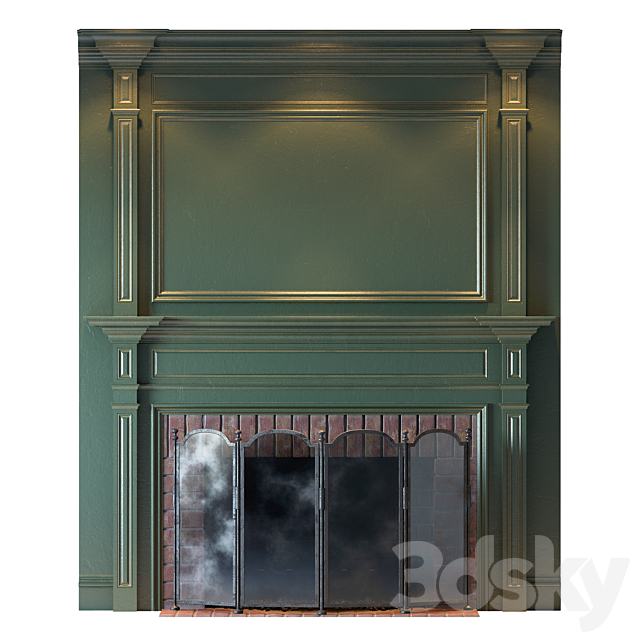 Classic fireplace 3DSMax File - thumbnail 1