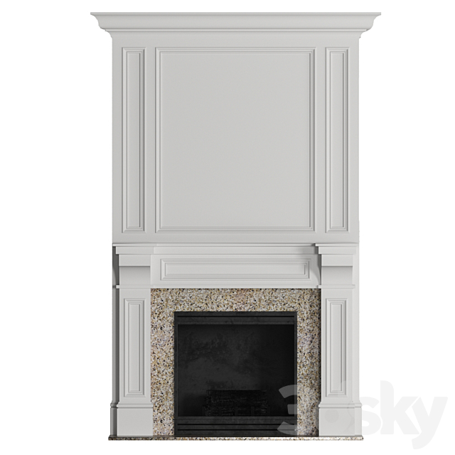 Classic fireplace 3DSMax File - thumbnail 1