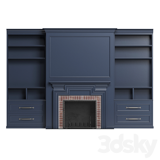 Classic fireplace 3DSMax File - thumbnail 1