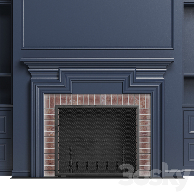 Classic fireplace 3DSMax File - thumbnail 2