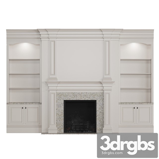 Classic fireplace 5 3dsmax Download - thumbnail 1