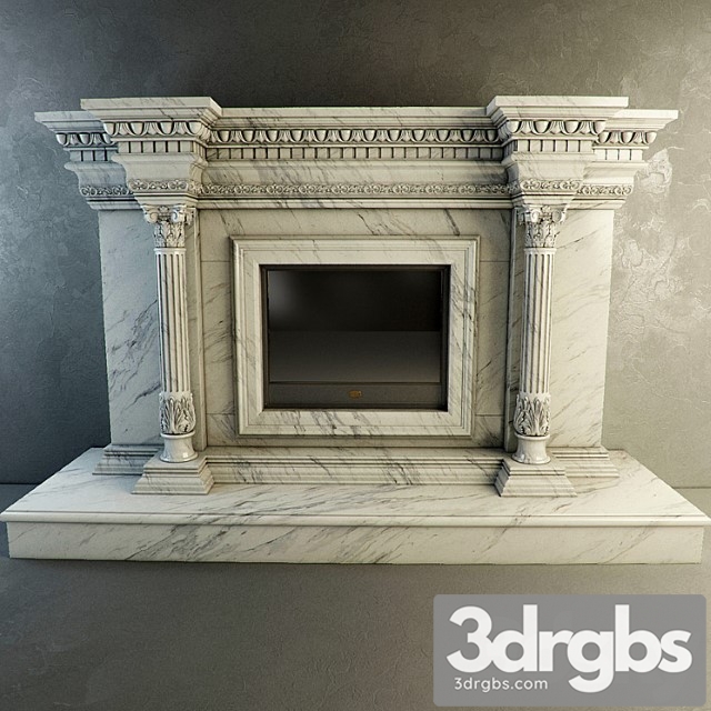 Classic Fireplace 92 3dsmax Download - thumbnail 1