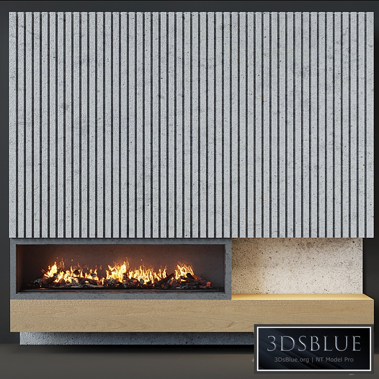 Contemporary fireplace 20 3DS Max - thumbnail 3