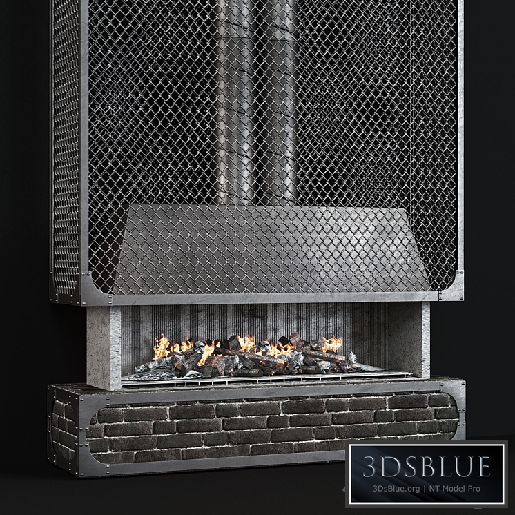 Contemporary fireplace 35 3DS Max - thumbnail 3