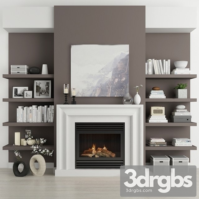 Decorative Fireplace 2 3dsmax Download - thumbnail 1