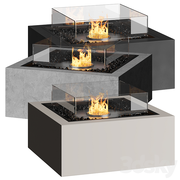 EcoSmart Fire | Fireplace 3DS Max Model - thumbnail 1