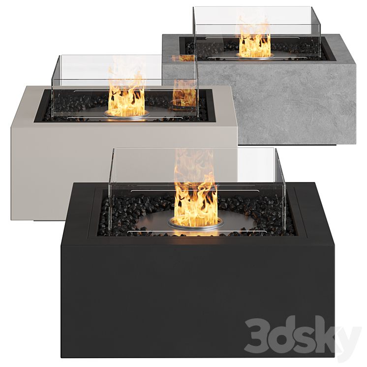 EcoSmart Fire | Fireplace 3DS Max Model - thumbnail 2