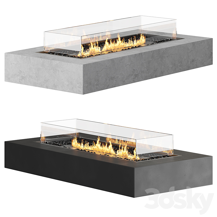 EcoSmart Fire | Fireplace 3DS Max Model - thumbnail 1