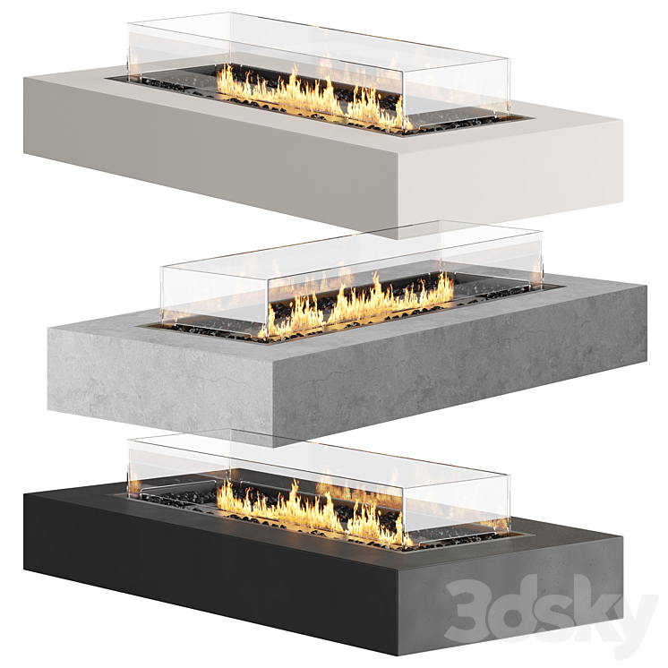 EcoSmart Fire | Fireplace 3DS Max Model - thumbnail 2