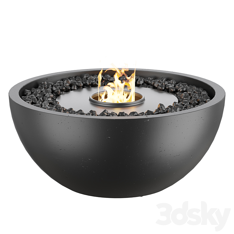 EcoSmart Fire | Fireplace 3DS Max - thumbnail 2