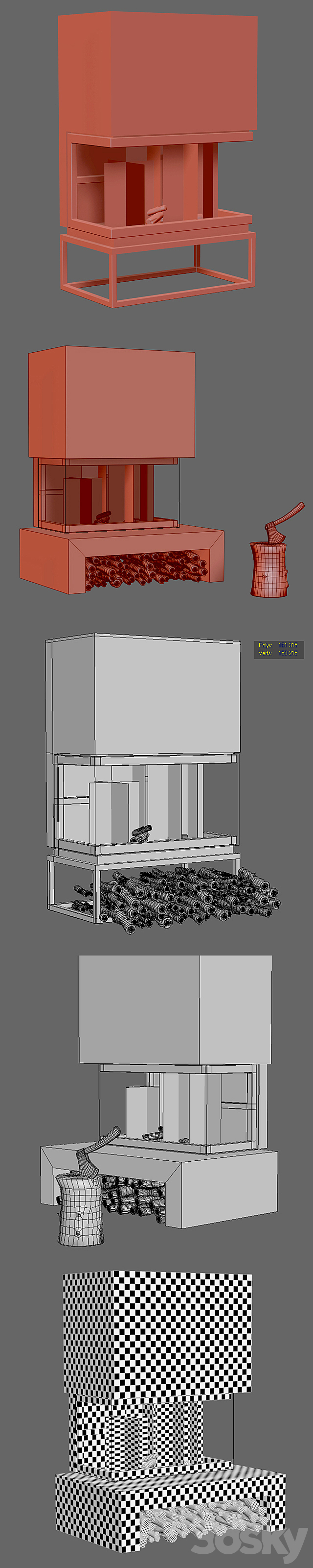 EdilKamin Side 3N (vray + corona) 3DSMax File - thumbnail 3