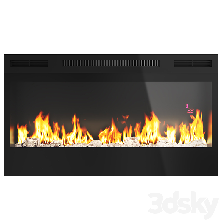 Electric Fireplace Dimplex Dimplex Prism BLF3451 3DS Max - thumbnail 2