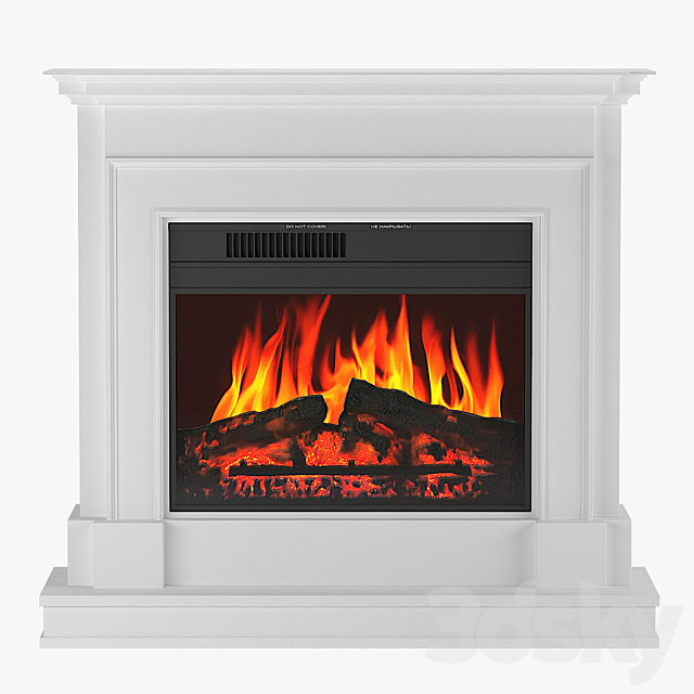 Electric fireplace Newport Jupiter 3DS Max Model - thumbnail 2