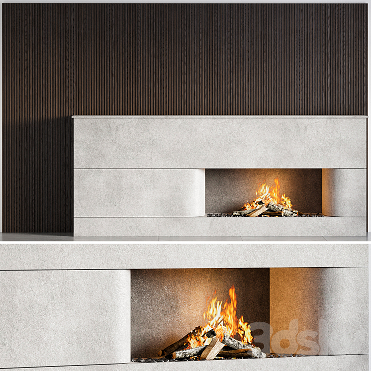 Fireplace 11 3DS Max Model - thumbnail 1