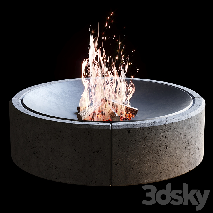 Fireplace #2 3DS Max - thumbnail 2