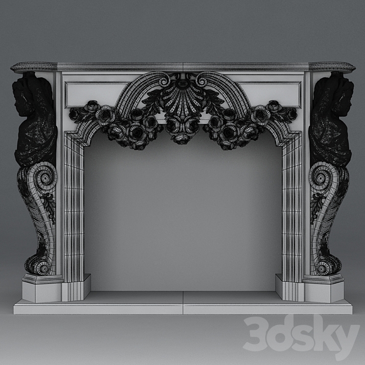 Fireplace 2 3DS Max - thumbnail 2