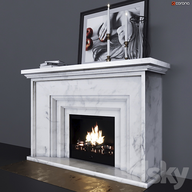 Fireplace 2 3DS Max Model - thumbnail 3