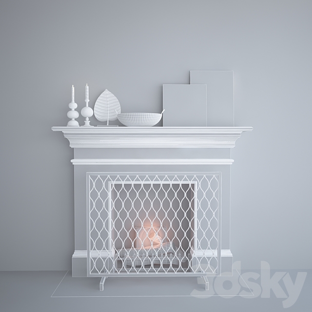 Fireplace 2 3DSMax File - thumbnail 3