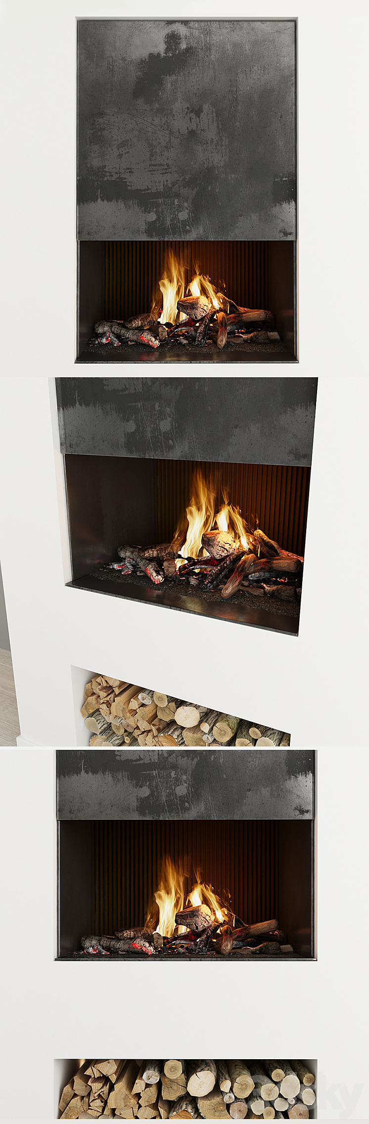 Fireplace 24 3DS Max - thumbnail 2