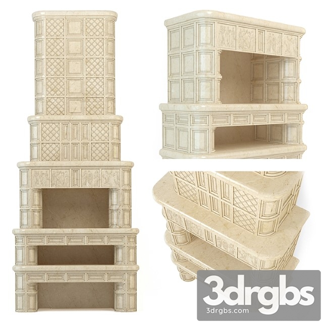 Fireplace 257 3dsmax Download - thumbnail 1