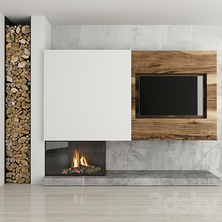 Fireplace 26 3DS Max - thumbnail 1