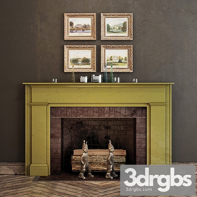 Fireplace 288 3dsmax Download - thumbnail 1