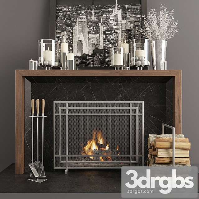 Fireplace 36 3dsmax Download - thumbnail 1