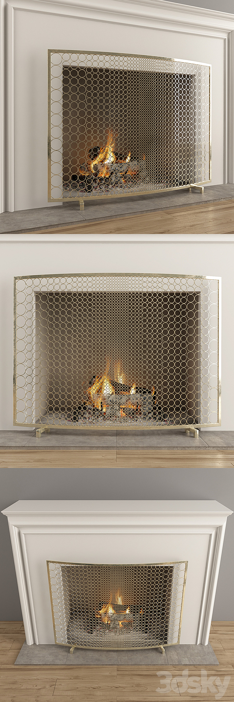 Fireplace 37 3DS Max - thumbnail 2