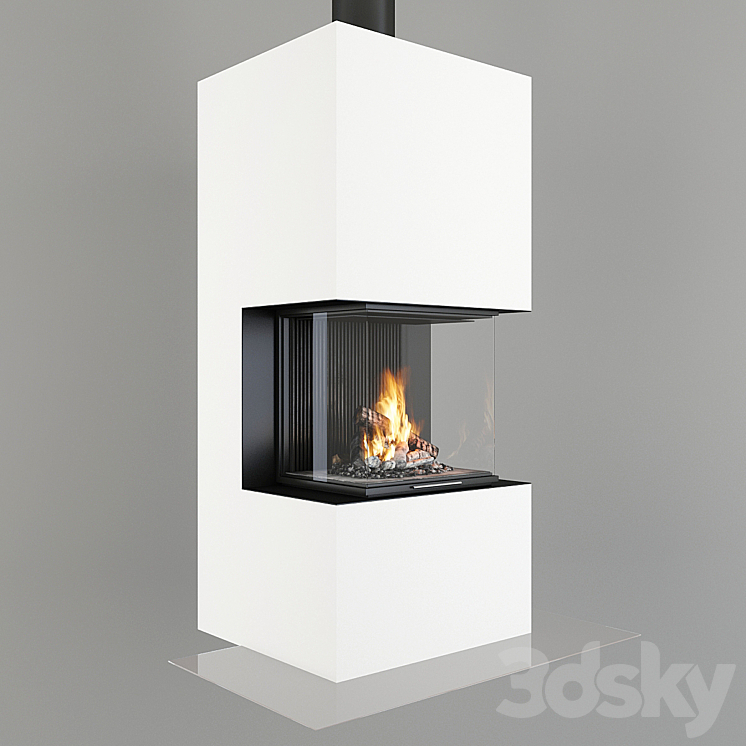 Fireplace 3DS Max Model - thumbnail 3