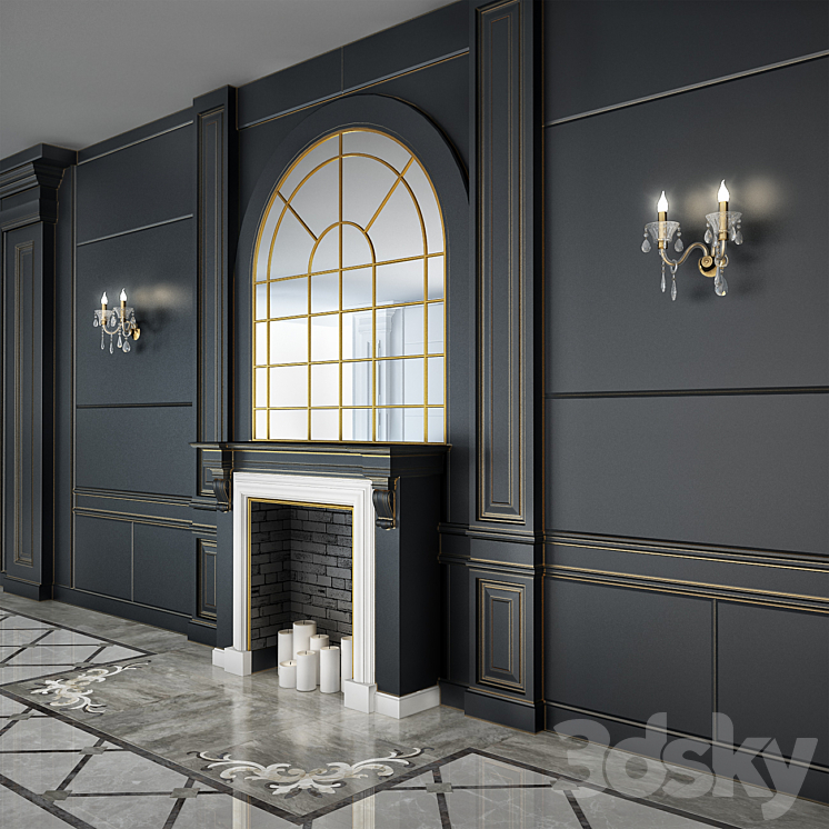 Fireplace 3DS Max - thumbnail 2