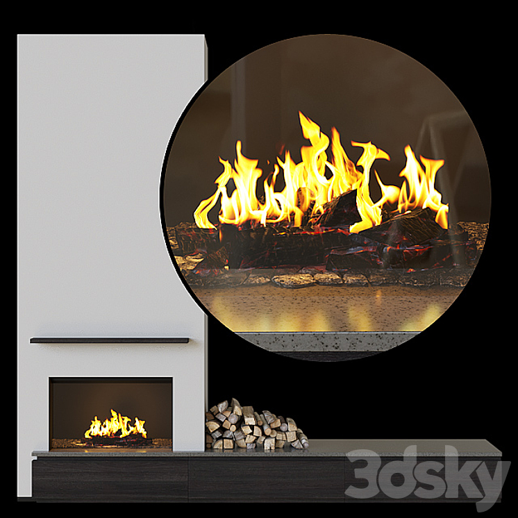 Fireplace 3DS Max - thumbnail 1