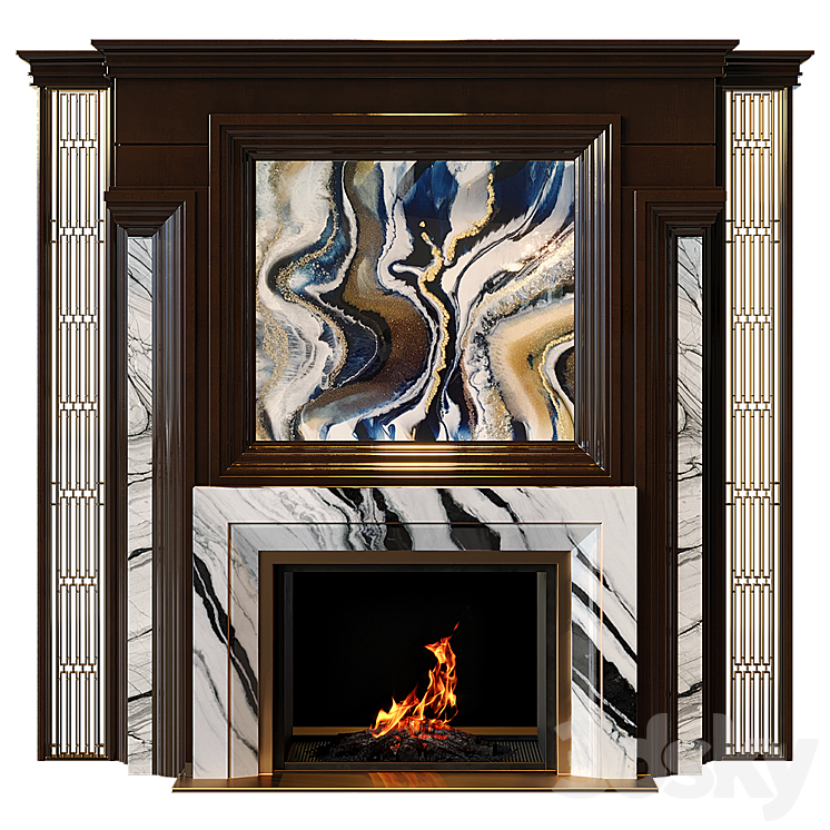 Fireplace 3DS Max - thumbnail 1