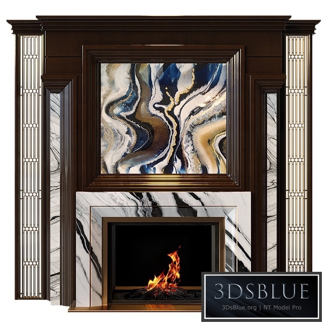 Fireplace 3DS Max - thumbnail 3